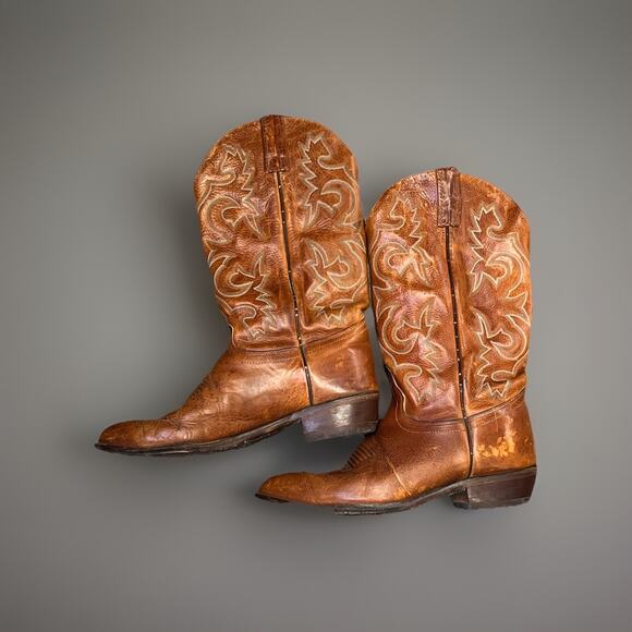 j chisholm boots brown genuine leather size 10D mens main image 8